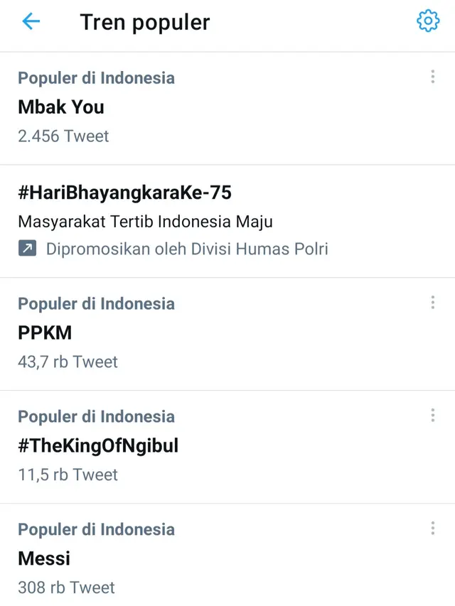 Mbak You trending topic di Twitter. (Foto: Dok. Twitter)