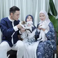 Potret Foto Keluarga Ben Kasyafani, Nesyana, dan Sienna jelang lebaran. [@nesyanabila]