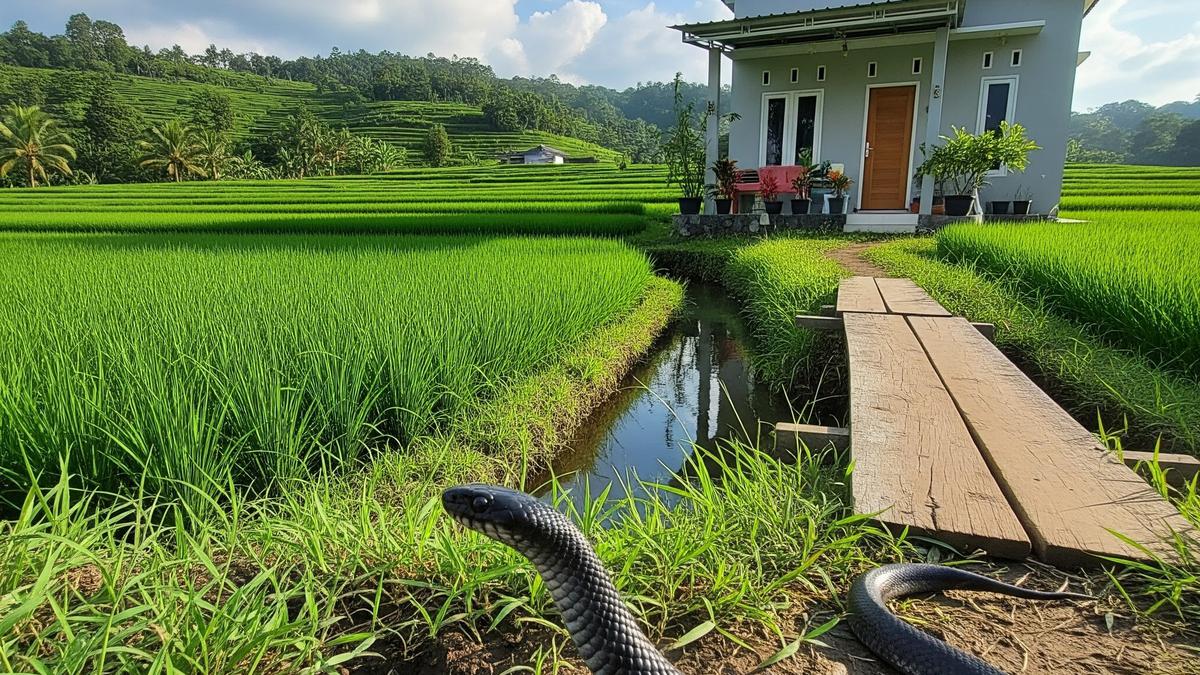 Ciri-Ciri Sarang Ular di Sekitar Rumah yang Dekat Sawah, Jangan Diabaikan