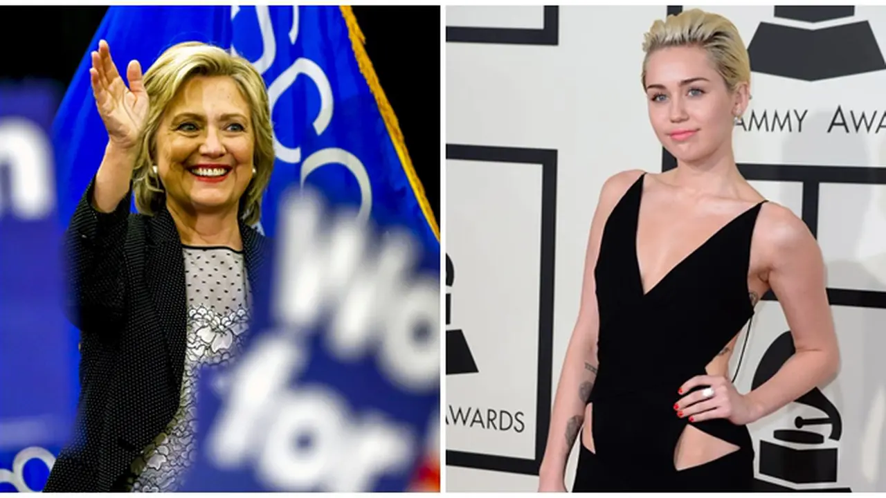 [Bintang] Miley Cyrus dan Hillary Clinton
