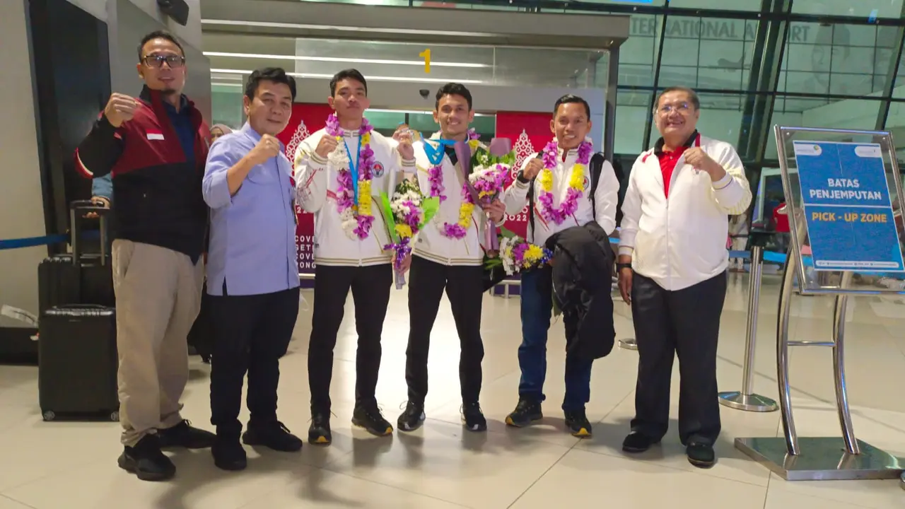 Atlet Panjat Tebing Indonesia tiba di Jakarta