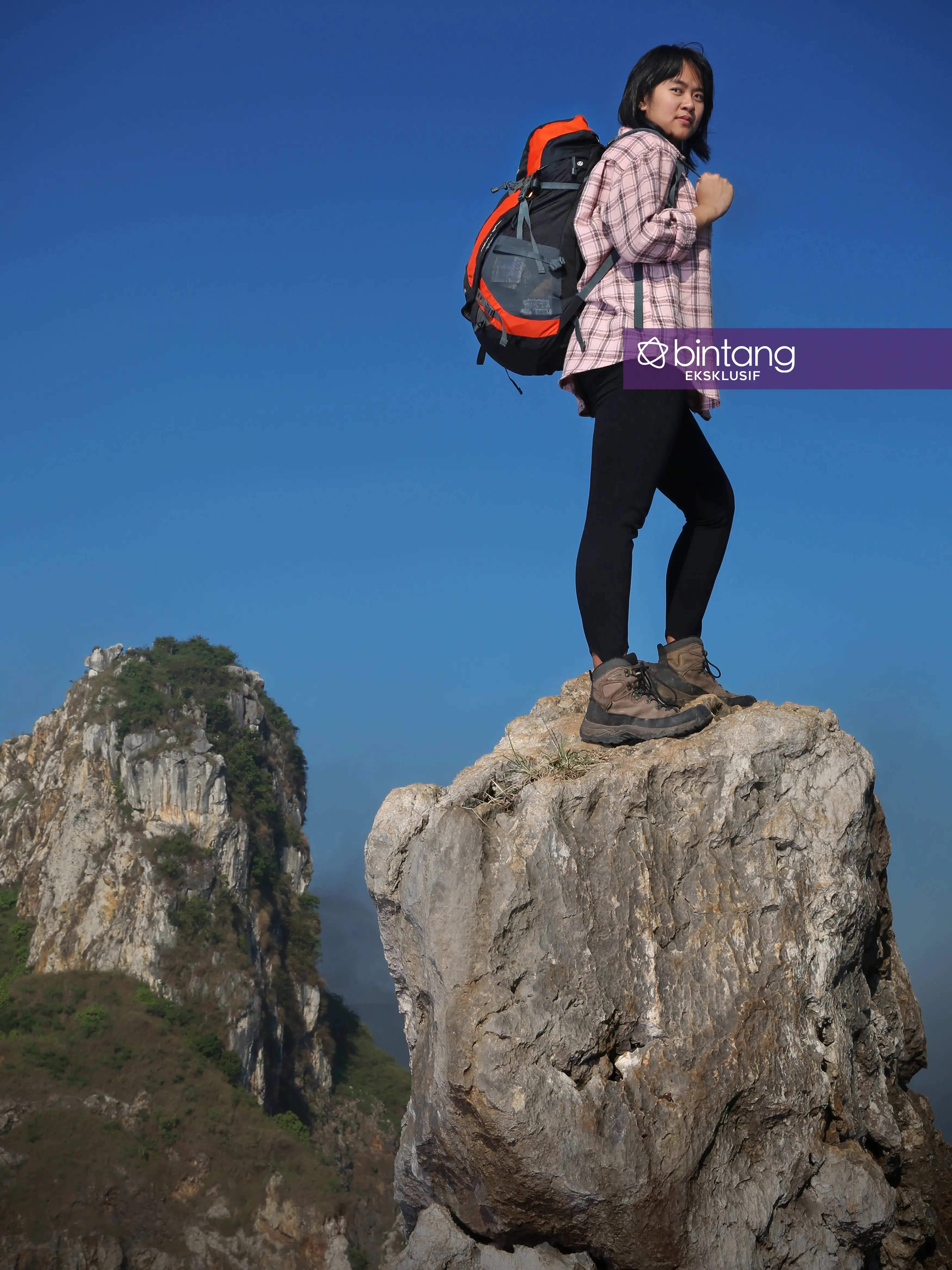 Dian Indah Carolina, pendaki yang mencapai puncak gunung tertinggi dunia di usia mudanya. (Foto: Bambang E. Ros, DI: M. Iqbal Nurfajri/Bintang.com)