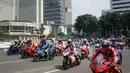 20 pembalap ini akan memulai rangkaiannya dari Istana Merdeka dan selesai di Hotel Kempinski. (Bola.com/Bagaskara Lazuardi)