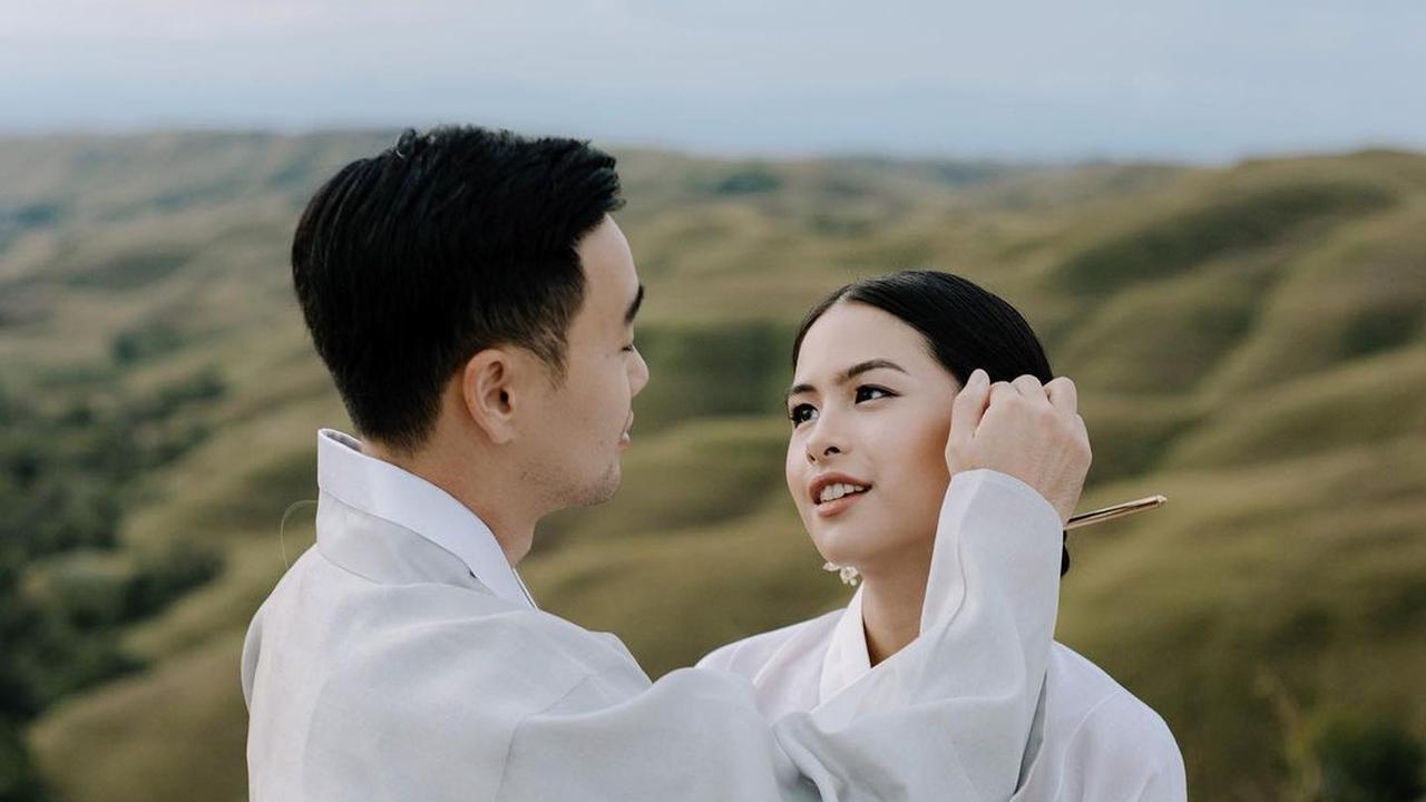 Maudy Ayunda Berbalut Hanbok Korea, Posenya bak Adegan Drama