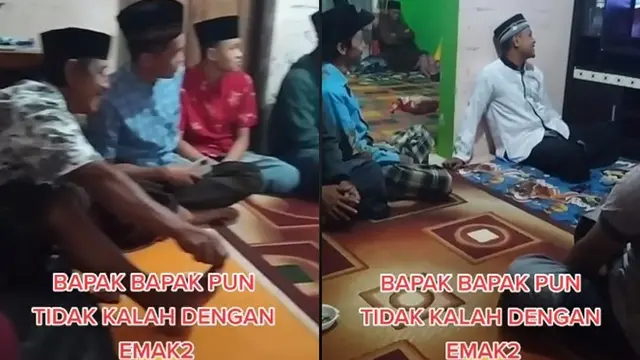 Tak Mau Kalah dari Ibu-ibu, Aksi Bapak-bapak Nobar Sinetron Ini Bikin Ngakak