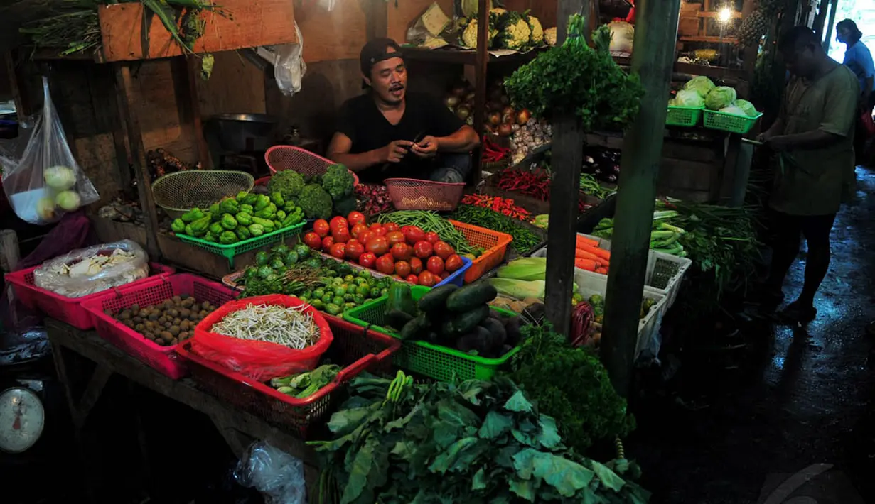 Aktivitas sejumlah pedagang di pasar Senen, Jakarta, Selasa (18/11/2014). (Liputan6.com/Johan Tallo)
