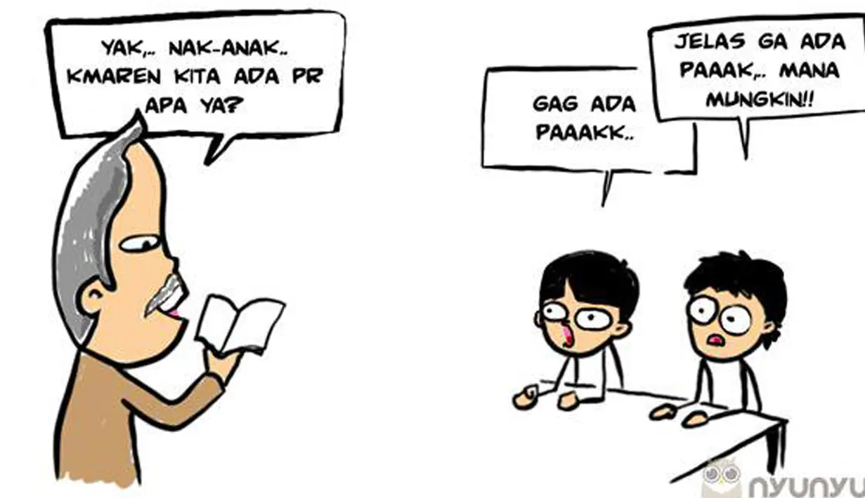 Kemarin ada PR? (Istimewa)
