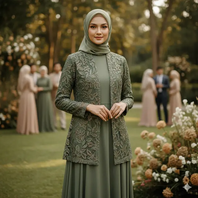 Warna Gamis Blazer Brokat yang Lagi Hits 2025