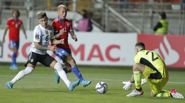 FOTO: Argentina Tundukkan Chile di Kualifikasi Piala Dunia 2022