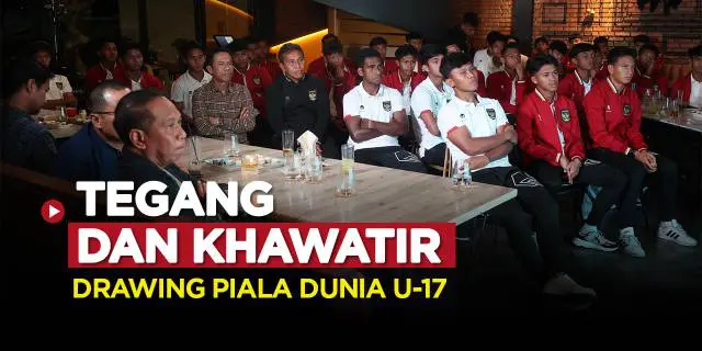 VIDEO: Ekspresi Tegang dan Gugup Pelatih Bima Sakti dan Timnas Indonesia U-17