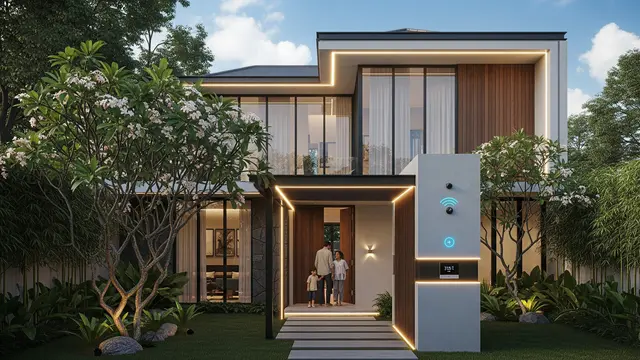 Gambar Rumah Minimalis Tampak Depan Terbaru 2025/Ilustrasi AI