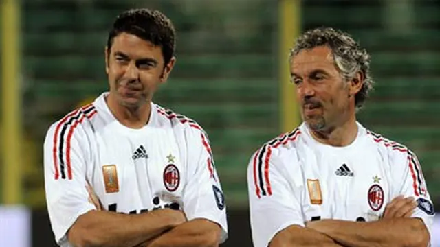 Alessandro Costacurta dan Roberto Donadoni (© AFP 2008)