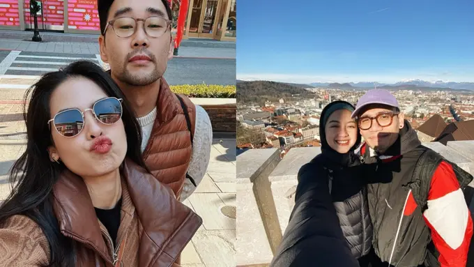 Maudy Ayunda-Jesse Choi dan Gita Savitri-Paul Partohap (Instagram/maudyayunda & gitasav)