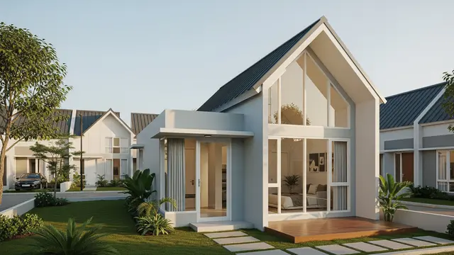 Model Rumah Kecil Tapi Luas dengan Atap Tinggi/Ilustrasi gambar AI