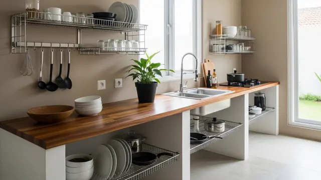 Dapur Sederhana Tanpa Kitchen Set