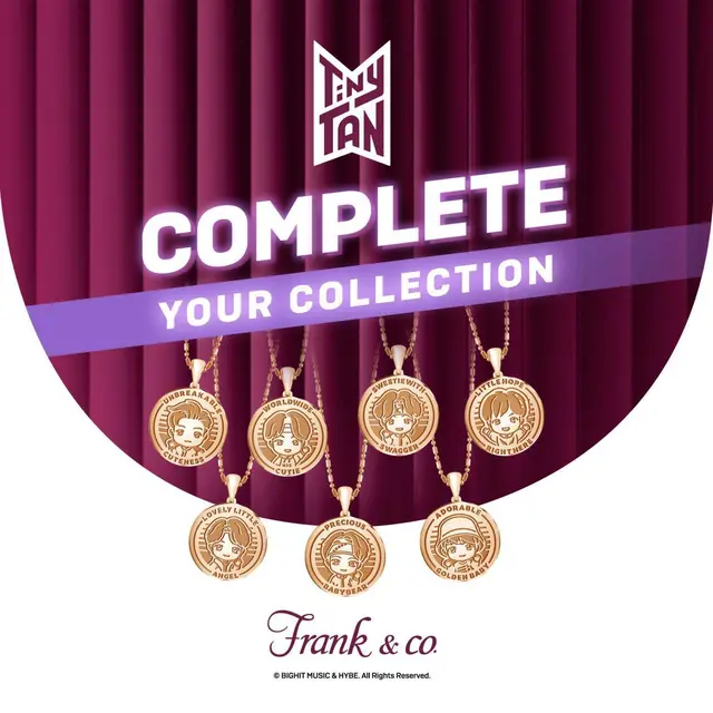 Frank & co.’s TinyTAN Gold Pendant, NEW Frank & co.’s TinyTAN Special Collection