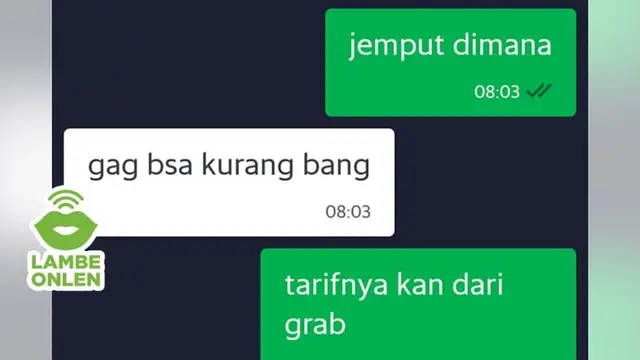 6 Chat Penumpang Ojek Online Tawar Tarif Ini Bikin Geleng Kepala