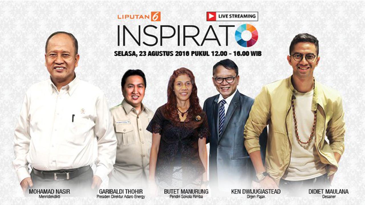 Live Streaming INSPIRATO Bersama 5 Tokoh Terkemuka