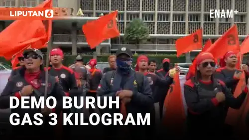 VIDEO: Buruh Ancam Kementerian ESDM untuk Kembalikan Suplai Gas 3 KG ke Pengecer