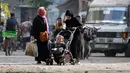 Israel terus menebar ancaman untuk menghancurkan sepenuhnya kota Gaza. (Bashar TALEB/AFP)