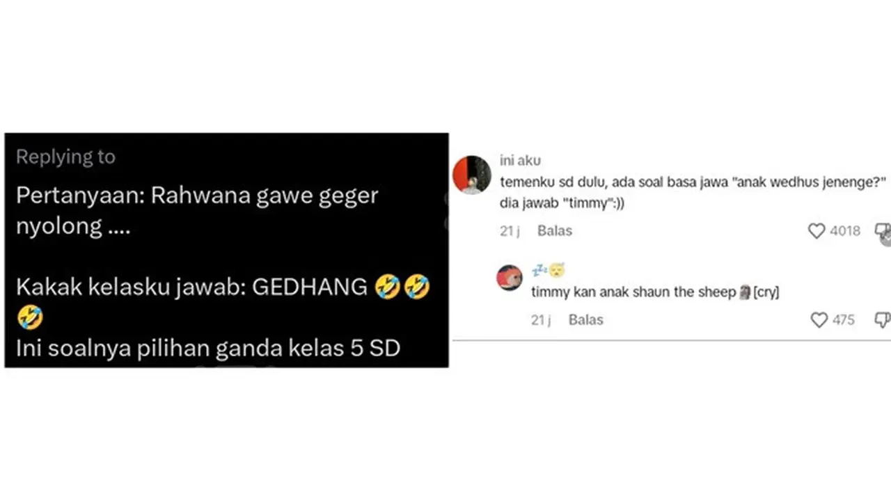 6 Cerita Kocak Warganet Jawab Soal Ujian Bahasa Jawa, Bikin Geleng Kepala