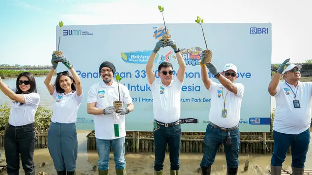Terapkan Prinsip ESG, BRImo FSTVL Gandeng BenihBaik Tanam 33 Ribu Pohon Mangrove