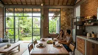 6 Contoh Rumah 1 Lantai Konsep Open Space di Desa untuk Pasangan Muda Budget Terbatas