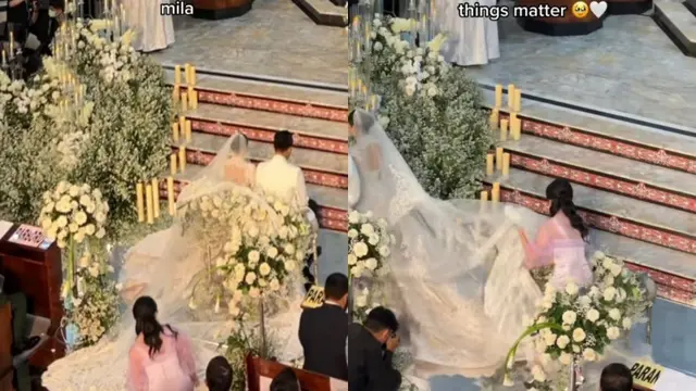 6 Potret Febby Rastanty Jadi Bridesmaid Jessica Mila, Sigap Bantu Angkat Gaun