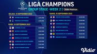 Link Live Streaming Liga Champions 2022/23 Matchday 2 di Vidio 13-15 September 2022 : Liverpool Vs Ajax