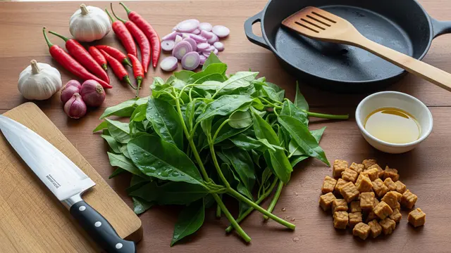 Resep Oseng Genjer Pedas dengan Tempe/AI Generated