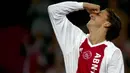 5. Zlatan Ibrahimovic - Ajax Amsterdam mendatangkan Ibracadabra saat dirinya masih mentas bersama klub asa Swedia, Malmo. Kariernya melesat di Liga Belanda menjadi bomber menakutkan hingga akhirnya diboyong oleeh Juventus. (AFP/olaf Kraak)