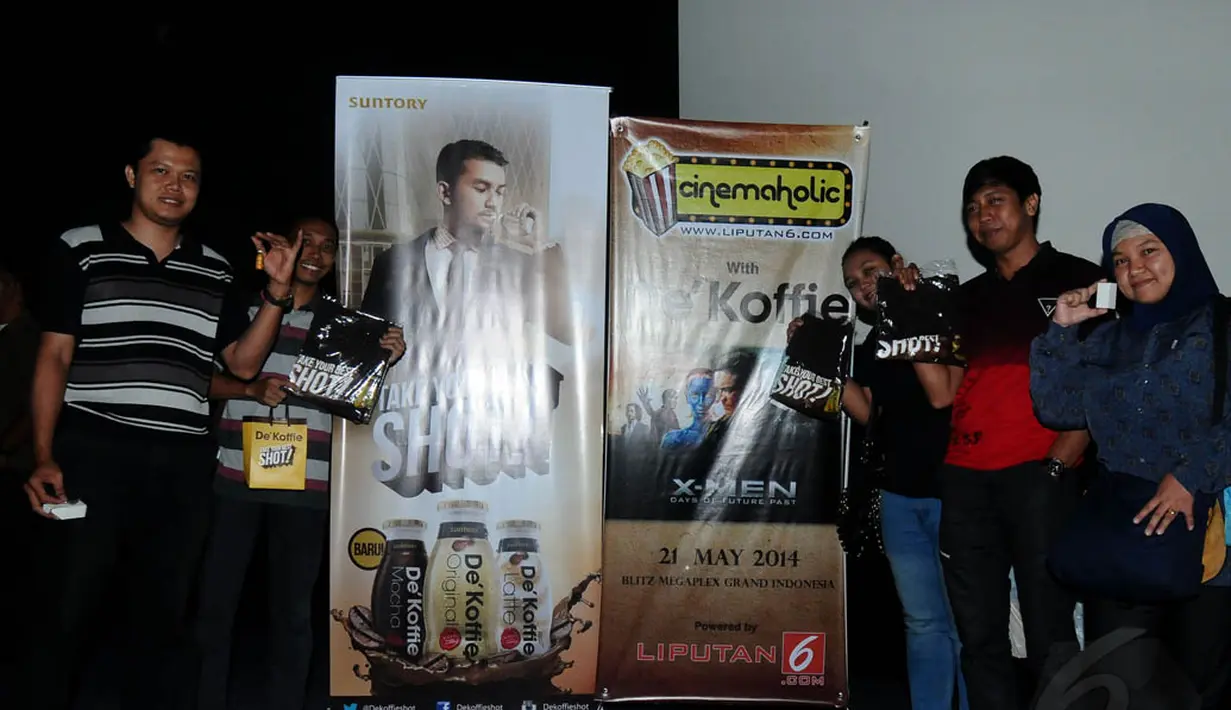 Cinemaholic Liputan6.com mengadakan nobar perdana film X-Men: Days of Future Pastdi Grand Indonesia. (Liputan6.com/Andrian M Tunay)