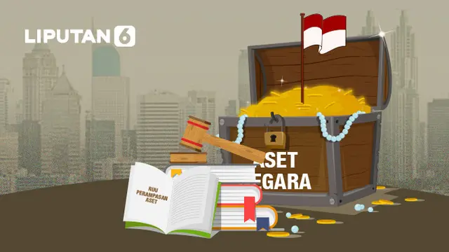 Banner Infografis Poin Penting RUU Perampasan Aset.
