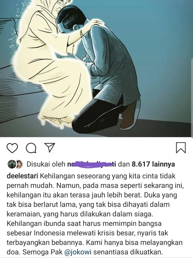 Unggahan Dewi Lestari. (Foto: Instagram @deelestari)
