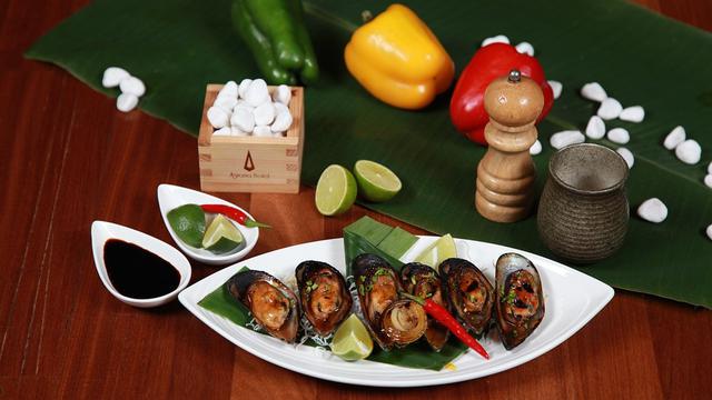 Ilustrasi resep masakan, kerang hijau