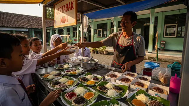 Ide Jualan Makanan Kekinian untuk Sekolah Martabak Mini