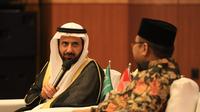 Menteri Agama (Menag) Yaqut Cholil Qoumas menerima kunjungan Menteri Haji dan Umrah Arab Saudi Tawfiq F Al Rabiah. (Foto: Kemenag/Liputan6.com)
