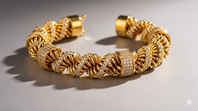 Twist Rope Berhiaskan Zirconia