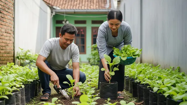 Cara Bikin Kebun Sawi Hijau di Polybag Panen 30 Hari