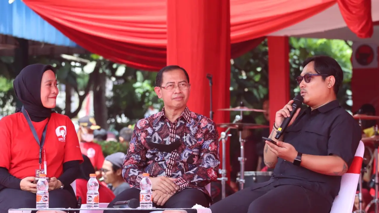 Perwakilan MPP M. Qardavi dalam acara talkshow tentang UMKM bersama dengan Bank Indonesia (BI)
