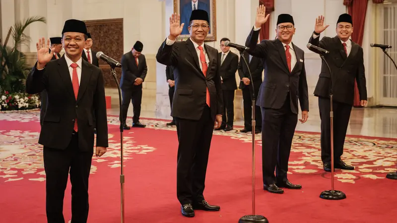 Jokowi Lantik Bahlil hingga Rosan Jadi Menteri Baru