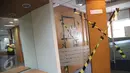 Ruangan direksi di lantai 6 Gedung JICT Tanjung Priok, Jakarta disegel oleh karyawan PT JICT, Kamis (6/4). Penyegelan dilakukan karena manajemen JICT dan Pelindo II terus membiarkan potensi kisruh di Pelabuhan Tanjung Priok. (Liputan6.com/Gempur M Surya)