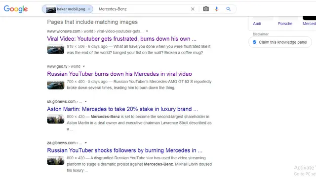 Hasil penelusuran Google Image