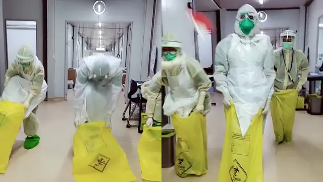 Momen nakes merayakan HUT RI ke-76.