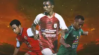 Liga 1 - Ilustrasi Osvaldo Haay, Todd Rivaldo Ferre, Irfan Jaya (Bola.com/Adreanus Titus)