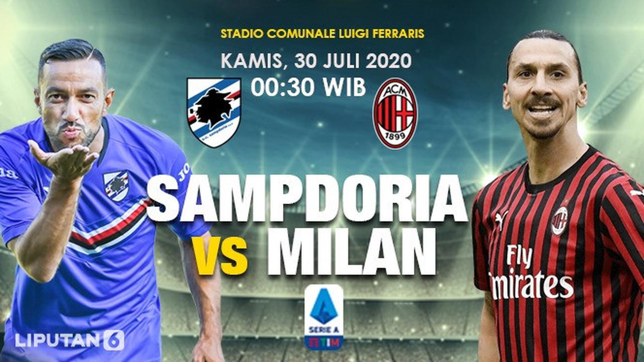 Sampdoria vs AC Milan - Liga Italia