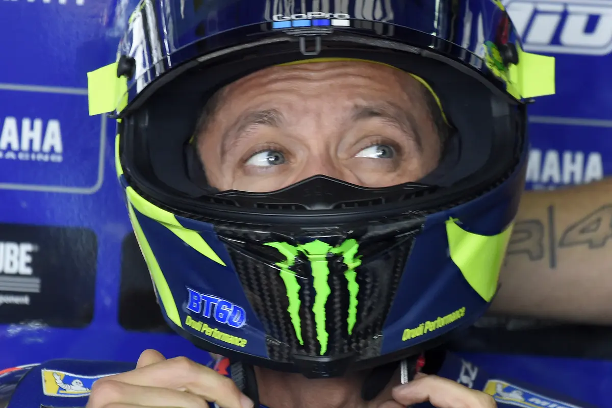 FOTO: Valentino Rossi Posisi ke-9 saat Sesi Latihan MotoGP Aragon