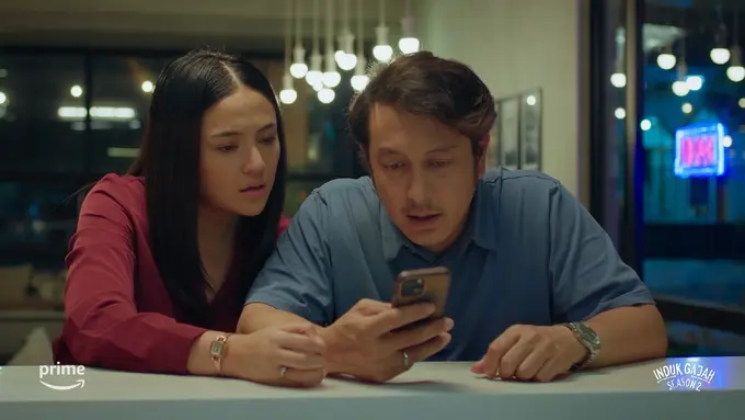 Marshanda dan Dimas Anggara dalam serial Induk Gajah Season 2