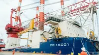 PaxOcean Group (PaxOcean) meluncurkan kapal Platform Pengangkat Diri (Self-Elevating Platform/SEP). (Liputan6.com/ ist)