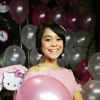 Dalam pesta itu, Penyanyi Dangdut Wanita Paling Ngetop dalam SCTV Music Awards 2016 itu mengenang saat dirinya sedang merintis kariernya terjun ke industri musik. (Galih W. Satria/Bintang.com)